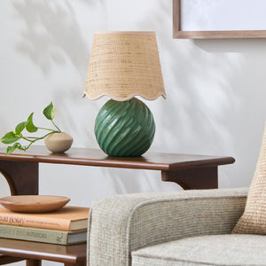   Round Glazed Ceramic Table Lamp | Oroa.com