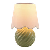 Modern European furniture - Round Glazed Ceramic Table Lamp - www.oroa.com