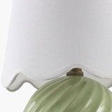 Modern European furniture - Round Glazed Ceramic Table Lamp - www.oroa.com