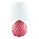 Modern European furniture - Round Glazed Ceramic Table Lamp - www.oroa.com