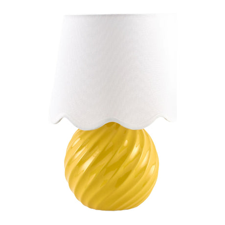Modern European furniture - Round Glazed Ceramic Table Lamp - www.oroa.com