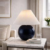 Modern European furniture - Pleated White Fabric Table Lamp - www.oroa.com