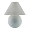 Modern European furniture - Pleated White Fabric Table Lamp - www.oroa.com