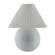 Modern European furniture - Pleated White Fabric Table Lamp - www.oroa.com