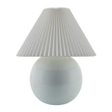 Modern European furniture - Pleated White Fabric Table Lamp - www.oroa.com