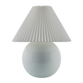 Modern European furniture - Pleated White Fabric Table Lamp - www.oroa.com
