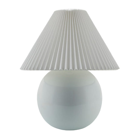 Modern European furniture - Pleated White Fabric Table Lamp - www.oroa.com