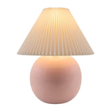 Modern European furniture - Pleated White Fabric Table Lamp - www.oroa.com