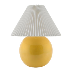   Pleated White Fabric Table Lamp | Oroa.com