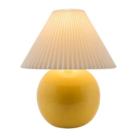 Modern European furniture - Pleated White Fabric Table Lamp - www.oroa.com