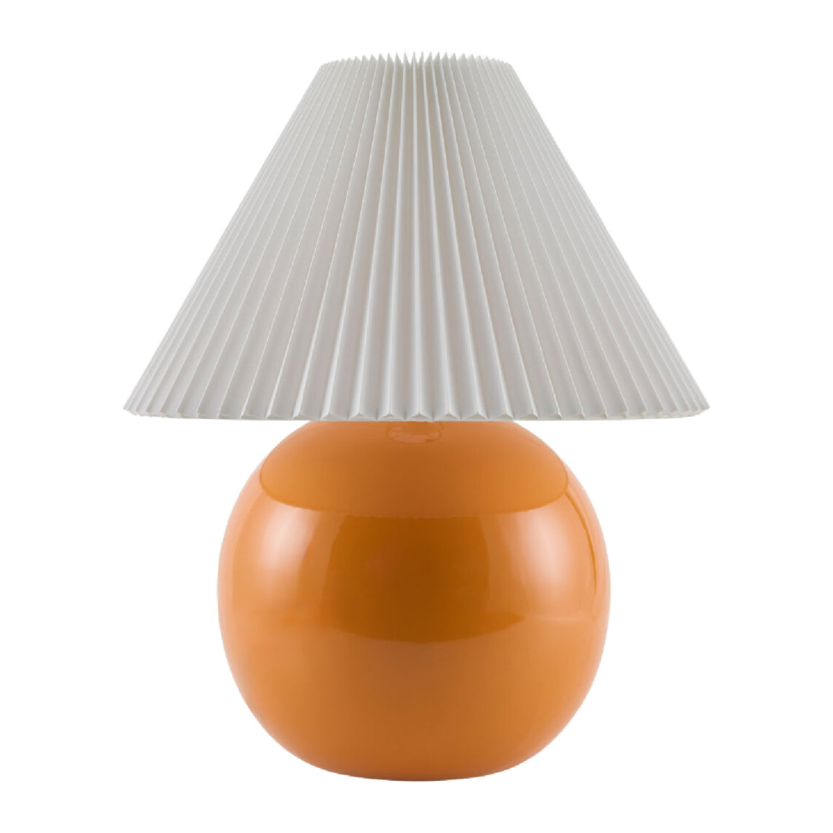   Pleated White Fabric Table Lamp | Oroa.com