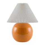 Modern European furniture - Pleated White Fabric Table Lamp - www.oroa.com