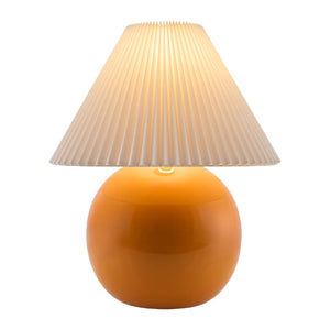  Pleated White Fabric Table Lamp | Oroa.com