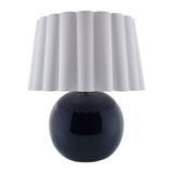 Modern European furniture - Scalloped White Fabric Table Lamp - www.oroa.com