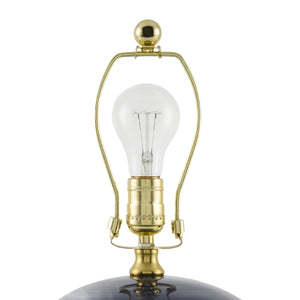   Scalloped White Fabric Table Lamp | Oroa.com