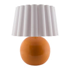Modern European furniture - Scalloped White Fabric Table Lamp - www.oroa.com