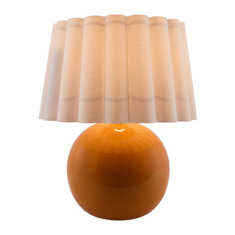 Modern European furniture - Scalloped White Fabric Table Lamp - www.oroa.com