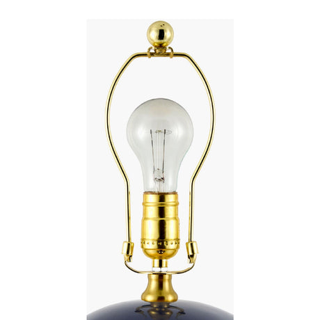 Modern European furniture - Glazed Globe Ceramic Table Lamp - www.oroa.com