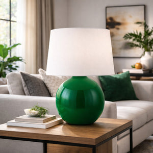   Modern European furniture - Glazed Globe Ceramic Table Lamp - www.oroa.com | Oroa.com
