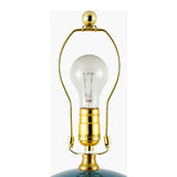 Modern European furniture - Glazed Globe Ceramic Table Lamp - www.oroa.com