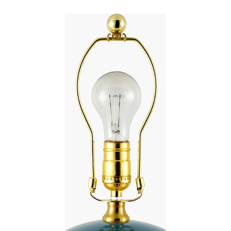 Modern European furniture - Glazed Globe Ceramic Table Lamp - www.oroa.com