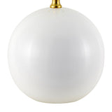 Modern European furniture - Glazed Globe Ceramic Table Lamp - www.oroa.com