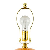 Modern European furniture - Glazed Globe Ceramic Table Lamp - www.oroa.com