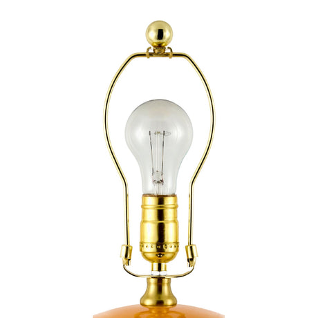 Modern European furniture - Glazed Globe Ceramic Table Lamp - www.oroa.com