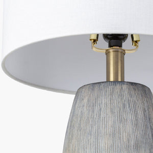   Modern European furniture - Glazed Gray Ceramic Table Lamp - www.oroa.com | Oroa.com