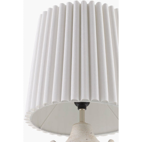 Modern European furniture - Ceramic Fluted Linen Table Lamps (2) - www.oroa.com