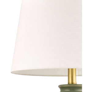   Green Ceramics Floral Table Lamp | Oroa.com