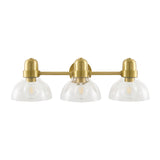 Modern European furniture - Clear Glass Gold Wall Lamp - www.oroa.com