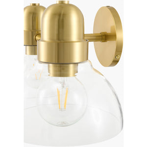   Modern European furniture - Clear Glass Gold Wall Lamp - www.oroa.com | Oroa.com