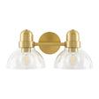 Modern European furniture - Clear Glass Gold Wall Lamp - www.oroa.com