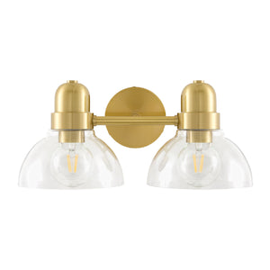   Modern European furniture - Clear Glass Gold Wall Lamp - www.oroa.com | Oroa.com