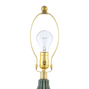  Modern European furniture - Green Fluted Ceramic Table Lamp - www.oroa.com | Oroa.com
