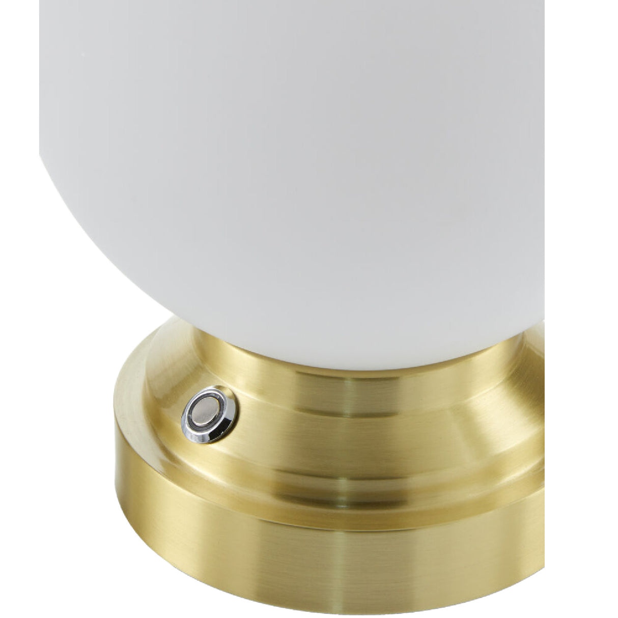   White Glass Globe Table Lamp | Oroa.com