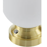 Modern European furniture - White Glass Globe Table Lamp - www.oroa.com