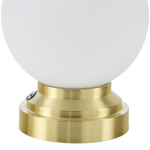   White Glass Globe Table Lamp | Oroa.com
