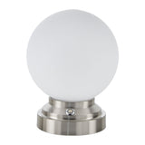 Modern European furniture - White Glass Globe Table Lamp - www.oroa.com