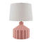 Modern European furniture - Fluted Ceramic Accent Table Lamp - www.oroa.com