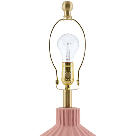 Modern European furniture - Fluted Ceramic Accent Table Lamp - www.oroa.com