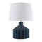Modern European furniture - Fluted Ceramic Accent Table Lamp - www.oroa.com