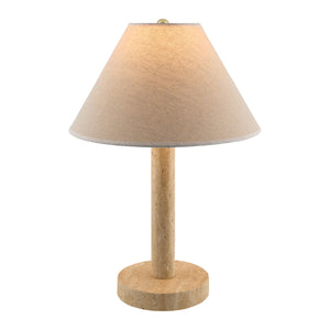   Cream Travertine Accent Table Lamp | Oroa.com