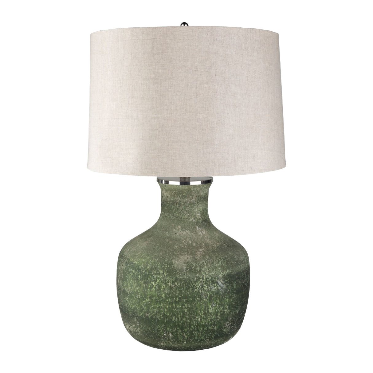  Sandblasted Green Glass Table Lamp | Oroa.com