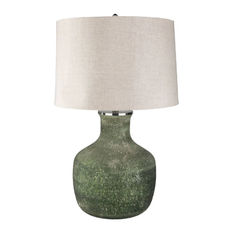 Modern European furniture - Sandblasted Green Glass Table Lamp - www.oroa.com