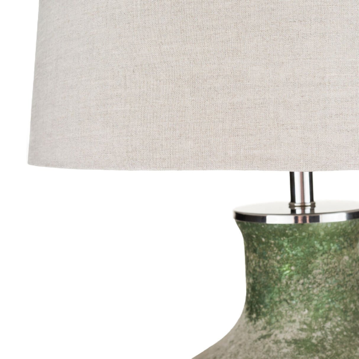   Sandblasted Green Glass Table Lamp | Oroa.com