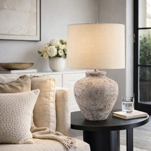   Modern European furniture - Gray Ceramic Accent Table Lamp - www.oroa.com | Oroa.com