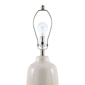   Glazed White Ceramic Table Lamp | Oroa.com