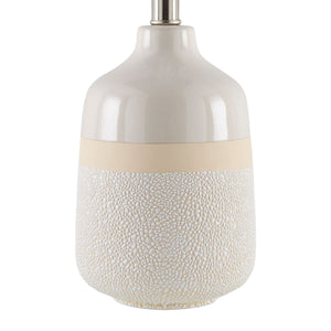   Glazed White Ceramic Table Lamp | Oroa.com